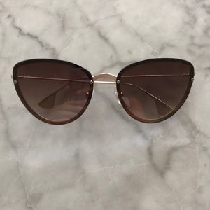Alice and Olivia gold cat eye sunglasses